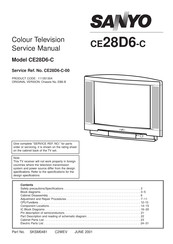 Sanyo CE28D6-C Service Manual