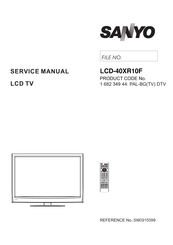 Sanyo LCD-40XR10F Service Manual