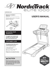 Nordictrack elite 2024 1000 manual