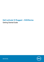 Dell Latitude 14 5404 Series Getting Started Manual