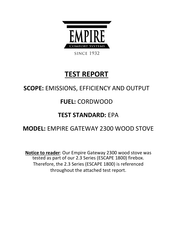 Empire Comfort Systems EMPIRE GATEWAY 2300 Instructions Manual