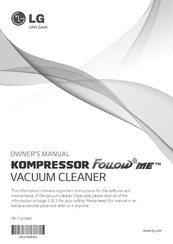 LG KOMPRESSOR FOLLOW ME VB-7720HBK Owner's Manual