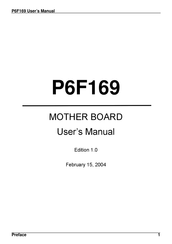 Freetech P6F169 User Manual
