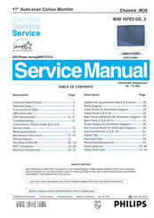 Philips M30 107E2 GS 3 Service Manual