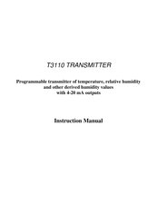 Comet T3110 Instruction Manual