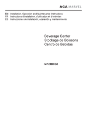 AGA marvel MP24BCG0 Installation, Operation And Maintenance Instructions