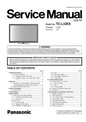 Panasonic Viera TC-L32E5 Service Manual