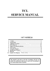 TCL 14F7-NX56CLA Service Manual