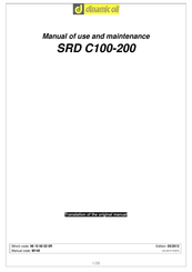 DINAMIC OIL SRD C100-200 Manual Of Use And Maintenance
