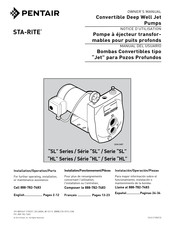 Pentair STA-RITE HL Series Installation, Operation & Parts