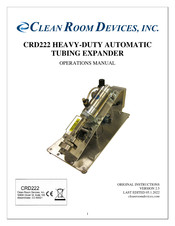 CLEAN ROOM DEVICES CRD222 Operation Manual