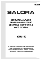Salora 32HL110 Operating Instructions Manual