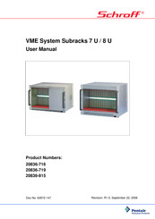 Pentair VME System Subracks 7 U User Manual