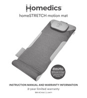 HoMedics homeSTRETCH BM-AC109J Instruction Manual And  Warranty Information