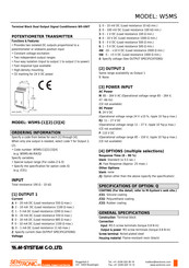 M-System W5-UNIT Manual