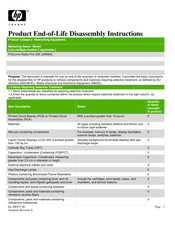 Hp J9006A Product End-Of-Life Disassembly Instructions