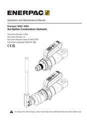 Enerpac NSH1927 Operation And Maintenance Manual