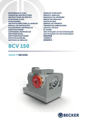 Becker BCV 150 Operating Instructions Manual