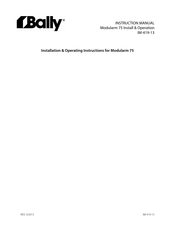 Bally Modularm 75 Installation & Operating Instructions Manual