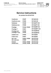 V-Zug Cooltronic Service Instructions Manual