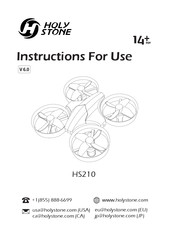 Holy Stone HS210 Instructions For Use Manual