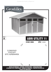 Grosfillex 160908 Assembly Instructions Manual