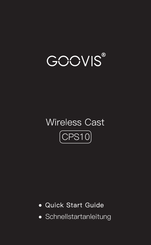 GOOVIS CPS10 Quick Start Manual