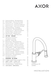 Axor Montreux 180 16581 Series Instructions For Use/Assembly Instructions