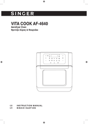 Singer VITA COOK AF-4640 Instruction Manual