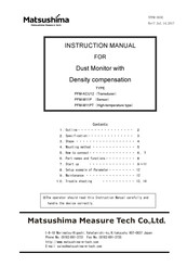 Matsushima PFM-M11P Instruction Manual
