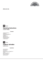 Whirlpool MTAA 241 (TK) Operating Instructions Manual