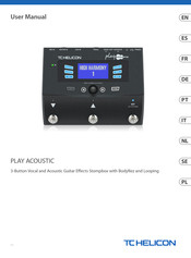 Tc-Helicon PLAY ACOUSTIC User Manual
