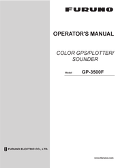 Furuno GP-3500F Operator's Manual