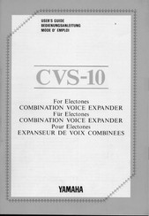 Yamaha CVS-10 User Manual