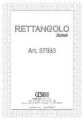 Gessi RETTANGOLO 37593 Manual
