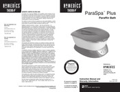 HoMedics ParaSpa Plus PAR-350 Instruction Manual And  Warranty Information