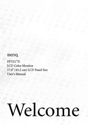 BenQ FP72G+D User Manual