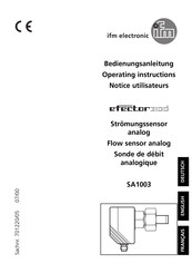 IFM Electronic efector300 SA1003 Operating Instructions Manual