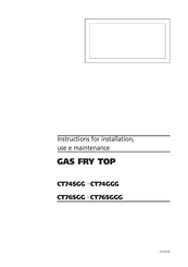 CHEFOOK CT76SGGG Instructions For Installation, Use And Maintenance Manual
