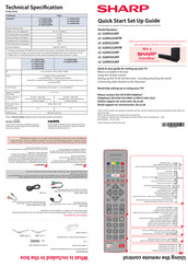 Sharp LC-32HI5232KFW Quick Start Setup Manual