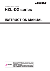 JUKI HZL-NX7 Instruction Manual