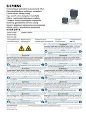 Siemens 3VA9471-0WG.0 Series Operating Instructions Manual