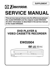 Emerson EWD2004 Supplement Service Manual
