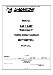 Lamarche Constavolt A41F Instruction Manual