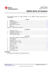 Texas Instruments Sitara AM335x User Manual