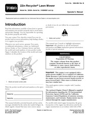 Toro Recycler 20338 Operator's Manual