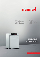 Memmert SF 75 Operating Instructions Manual