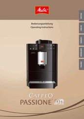 Melitta Caffeo Passione OT Operating Instructions Manual