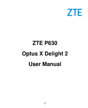 Zte P630 User Manual