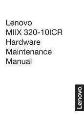 Lenovo ideapad MIIX 320-10ICR Hardware Maintenance Manual